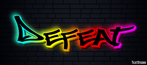 Defeat Text Effect