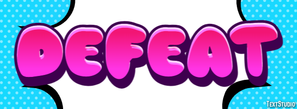 Defeat Tekst Effect
