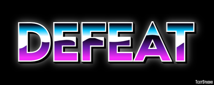 Defeat Text Effect