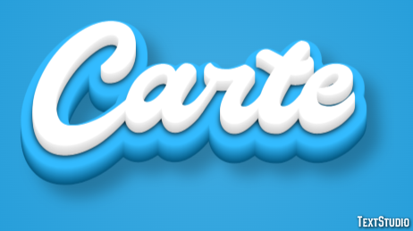 Carte Text Effect