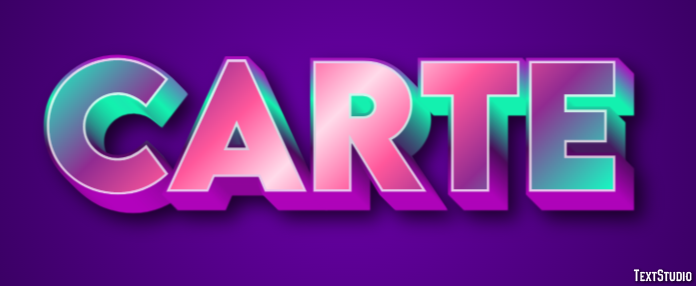 Carte Text Effect