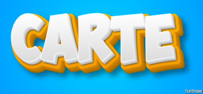 Carte Text Effect