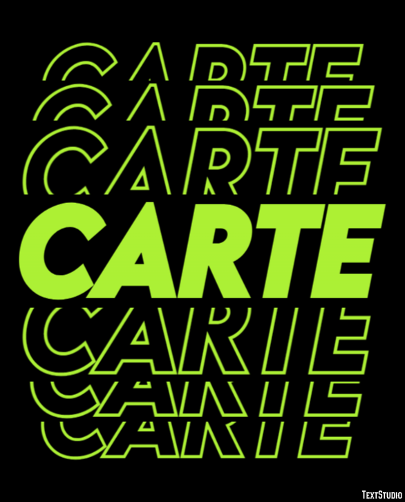 Carte Text Effect