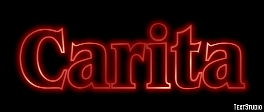 Carita Text effect