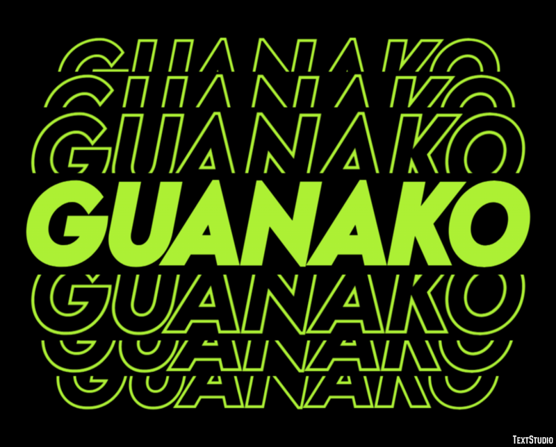 Guanako Efeito do texto