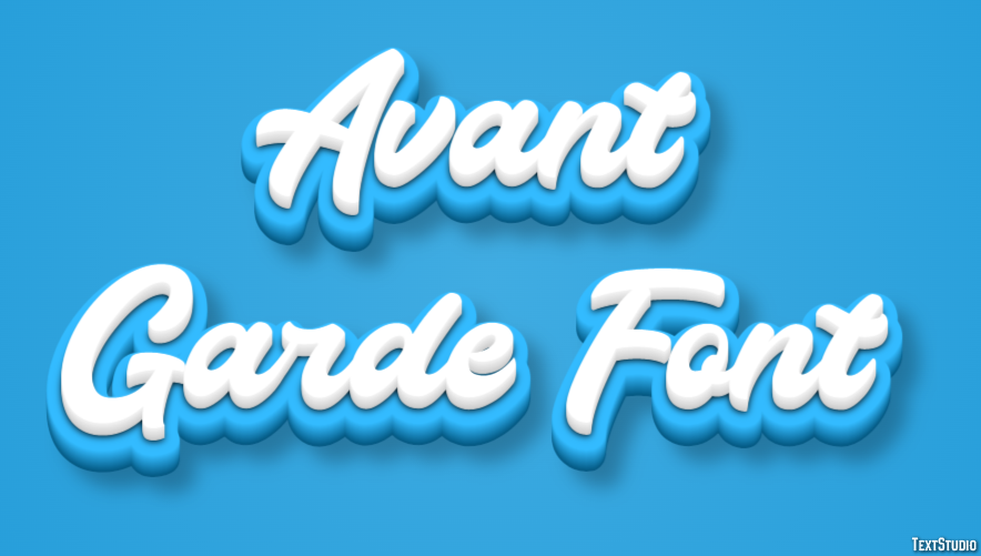 Avant Garde Font Efecto de Texto