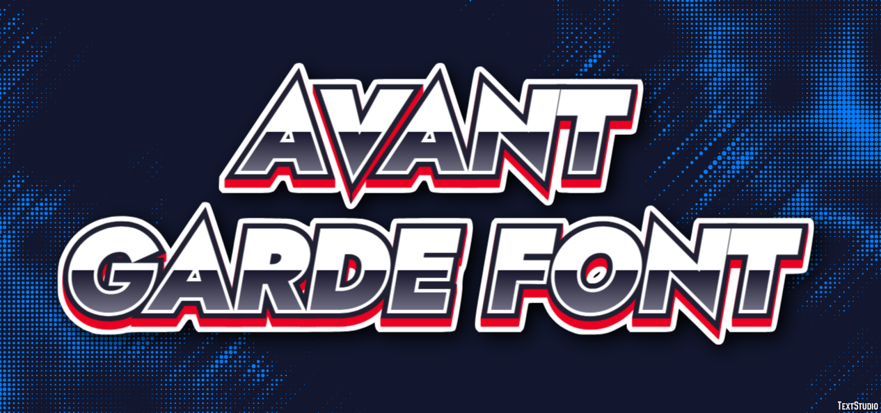 Avant Garde Font Text Effect