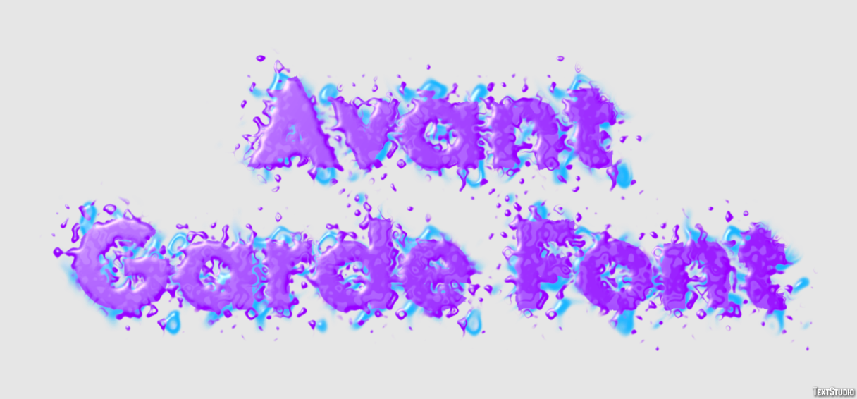 Avant Garde Font Efeito de texto