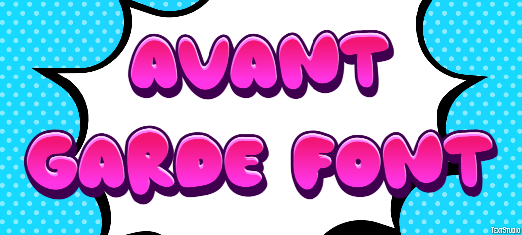 Avant Garde Font Text Effect
