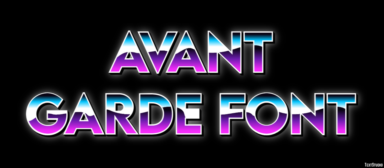 Avant Garde Font Text Effect