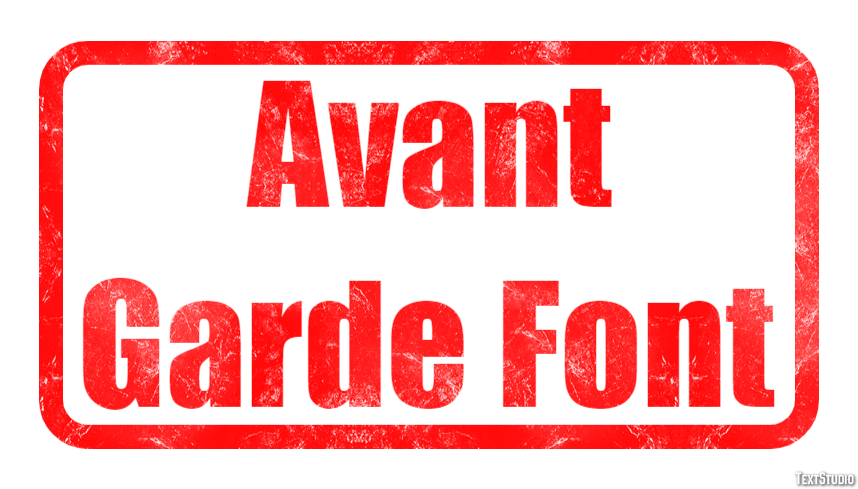 Avant Garde Font Text Effect