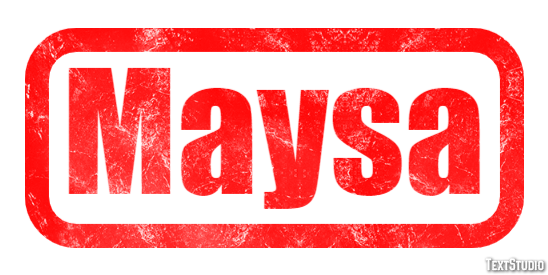 Maysa Texteffekt