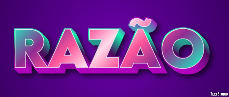 Razão テキスト効果