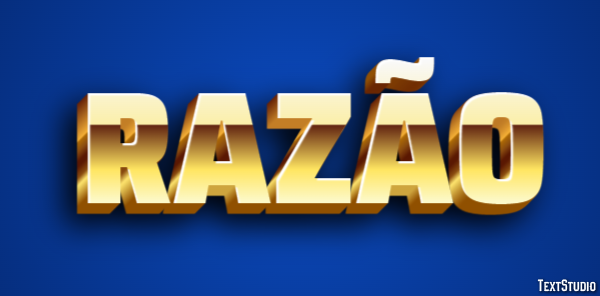Razão Text Effect