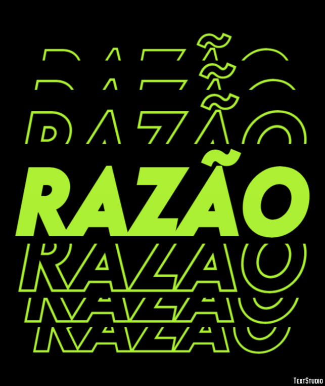 Razão テキスト効果