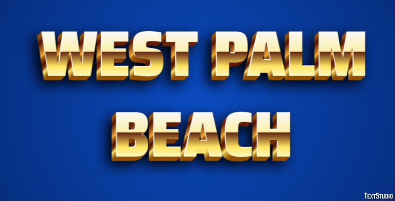 West Palm Beach Efekt tekstowy