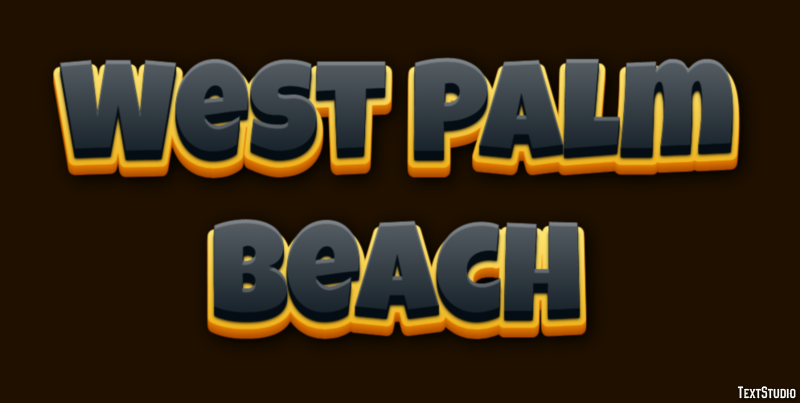 West Palm Beach Efekt tekstowy