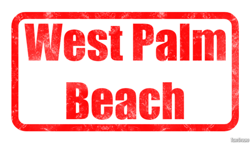 West Palm Beach Efekt tekstowy