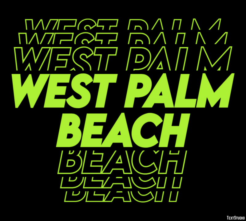 West Palm Beach Metin Efekti