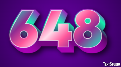 648 Text Effect