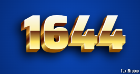 1644 Эффект текста