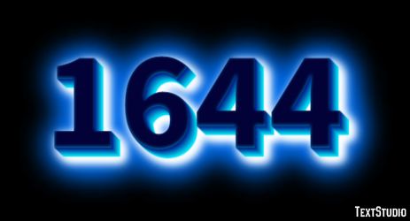 1644 Эффект текста