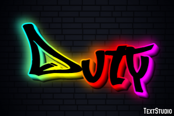 Duty Text effect