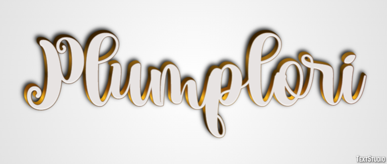 Plumplori Texteffekt