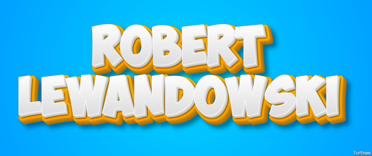 Robert Lewandowski Text Effect