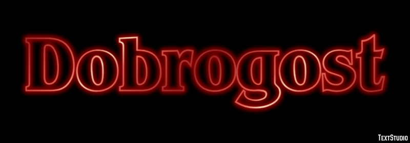 Dobrogost Efecto de texto