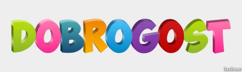 Dobrogost Efecto de Texto