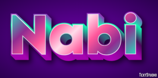 Nabi Efecto de texto