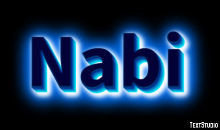 Nabi Efecto de Texto