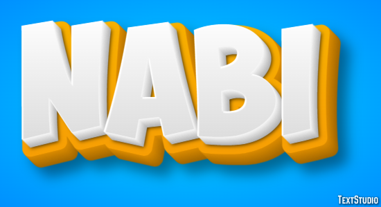 Nabi Efeito de texto