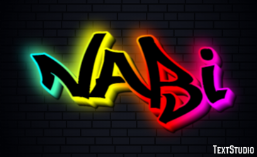 Nabi Efeito de texto