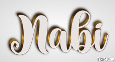 Nabi Efeito de texto