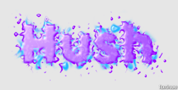 Hush Text effect