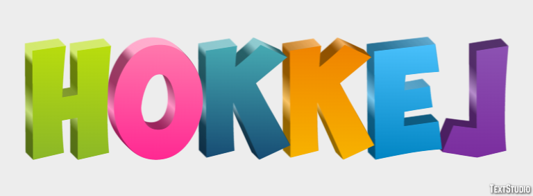 Хоккей Эффект текста