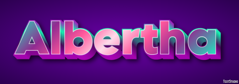 Albertha Tekst Effect