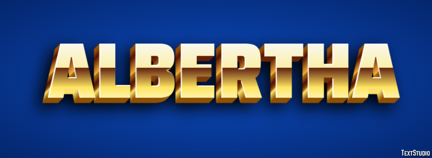 Albertha Texteffekt