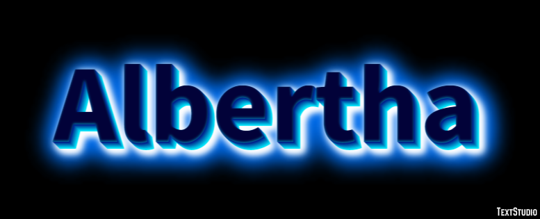 Albertha Text effect