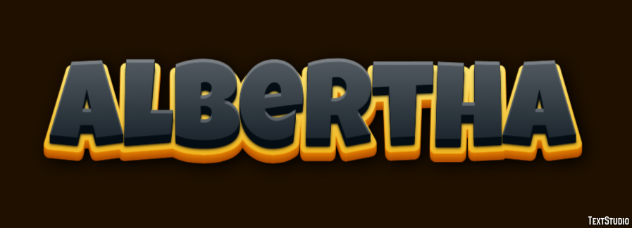 Albertha Text effect