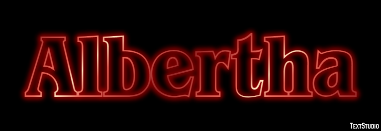 Albertha Text effect