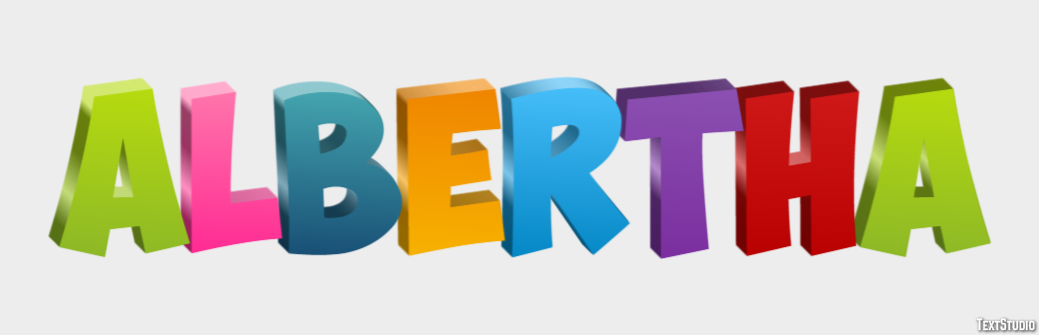 Albertha Text effect