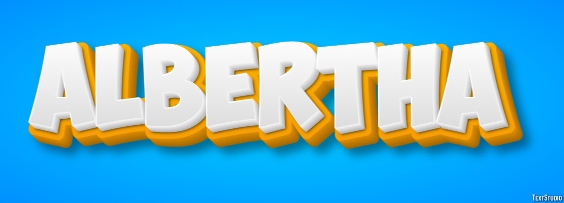 Albertha Text effect