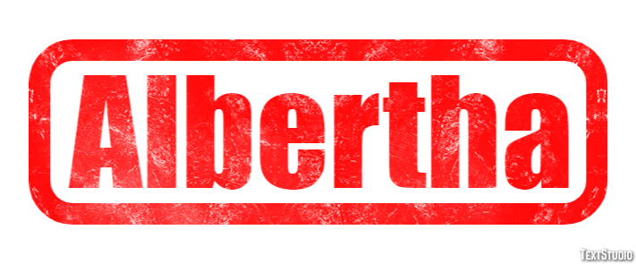 Albertha Text effect