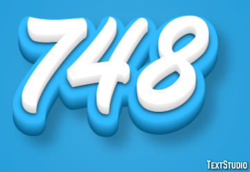 748 Efecto de Texto