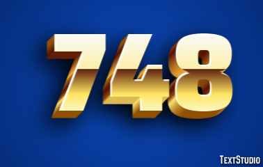 748 Efecto de Texto