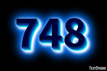 748 Efecto de Texto
