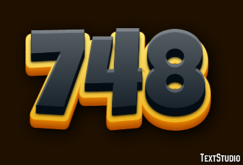 748 Efecto de Texto